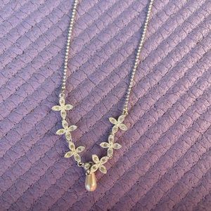 Pearl and silver necklace